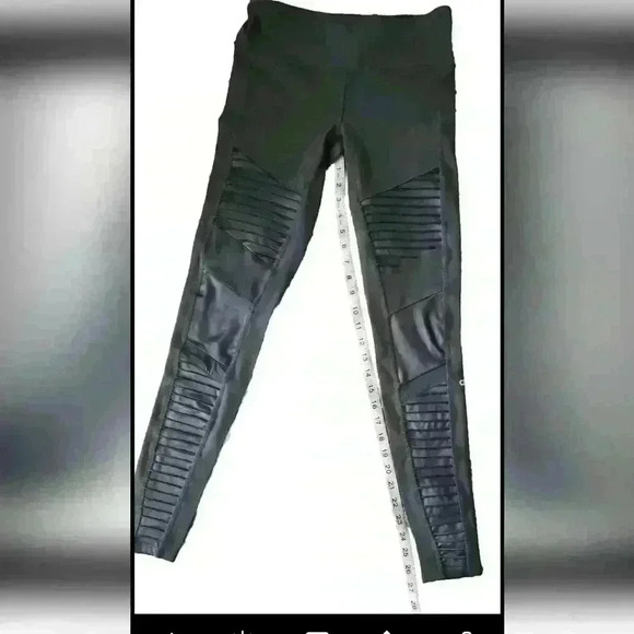 Alo Womens Gray High-Waist Moto Legging S - Picture 9 of 11